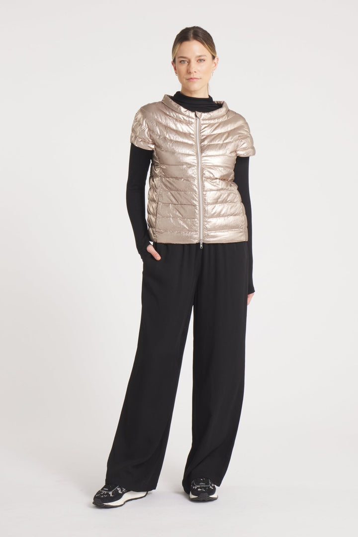 The St Ives | Down Vest Metallic Gold - Cotes of London