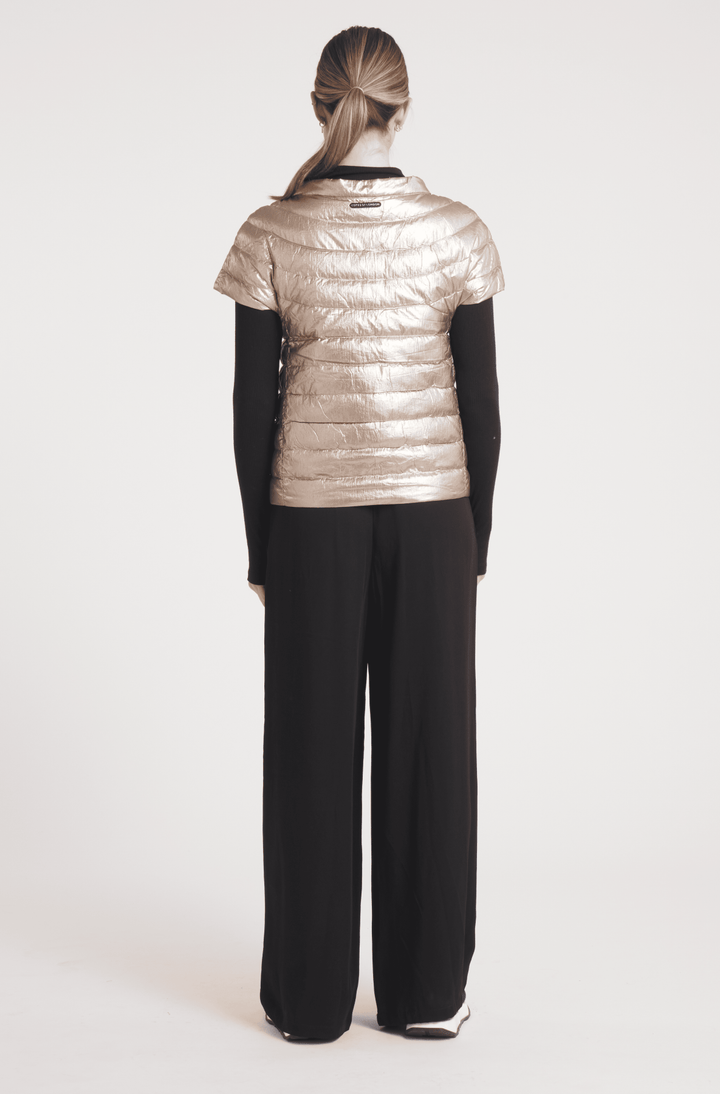 The St Ives | Down Vest Metallic Gold - Cotes of London