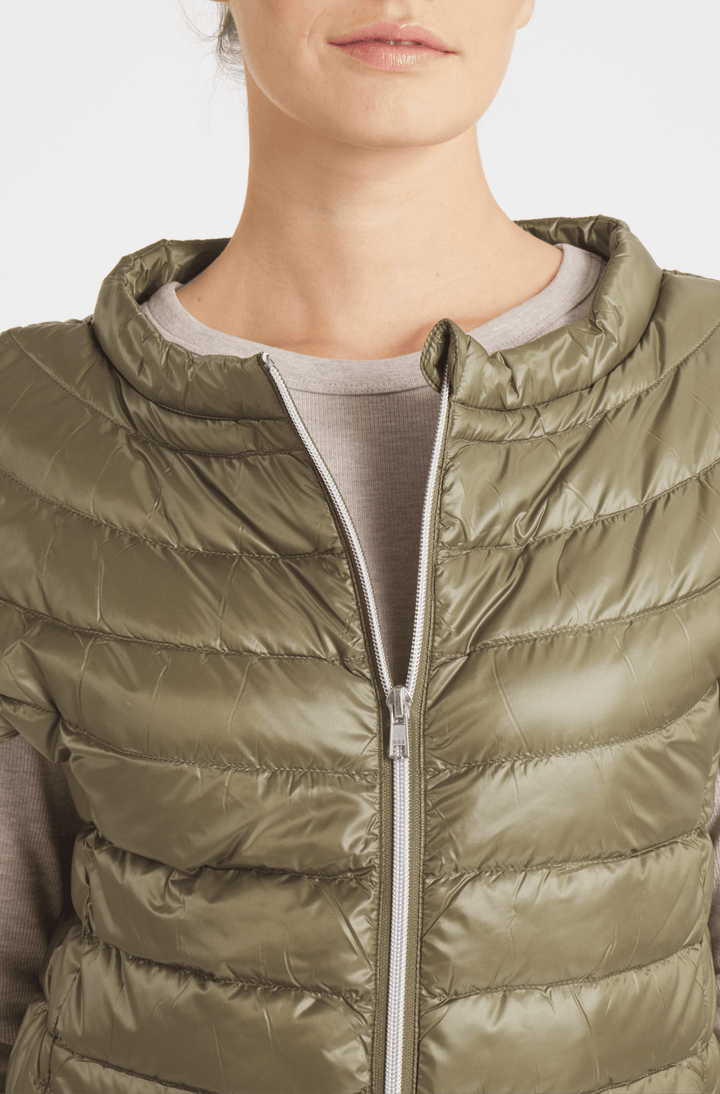 The St Ives | Down Vest | Olive - Cotes of London