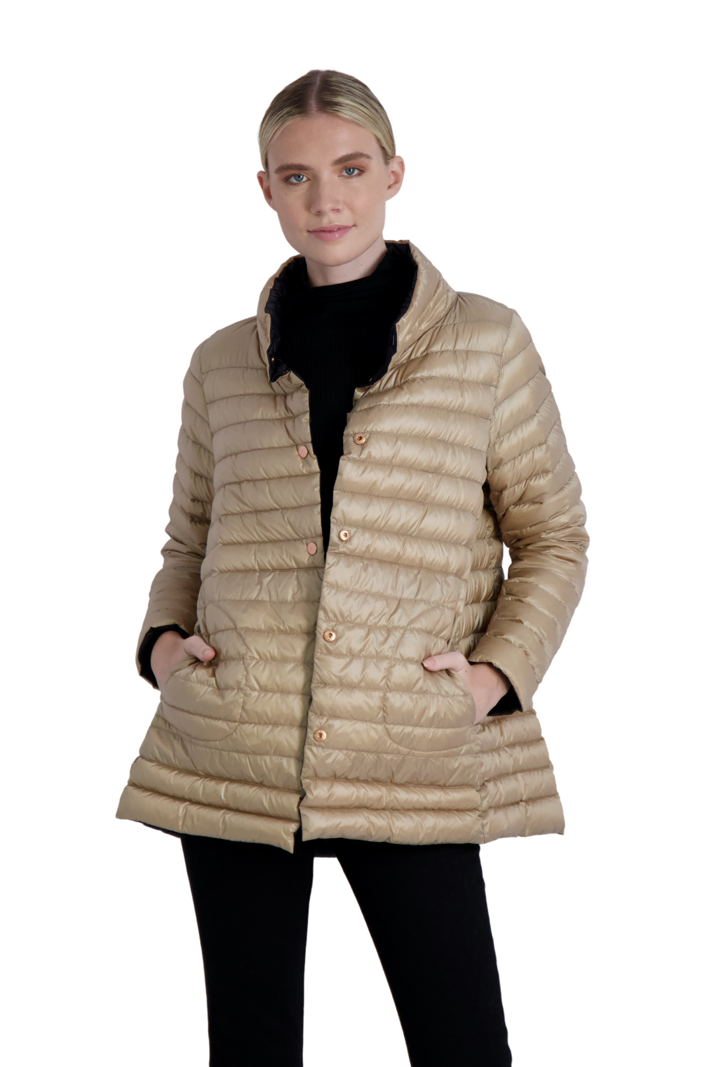 The Knightsbridge - Light weight reversible Down long coat – Cotes