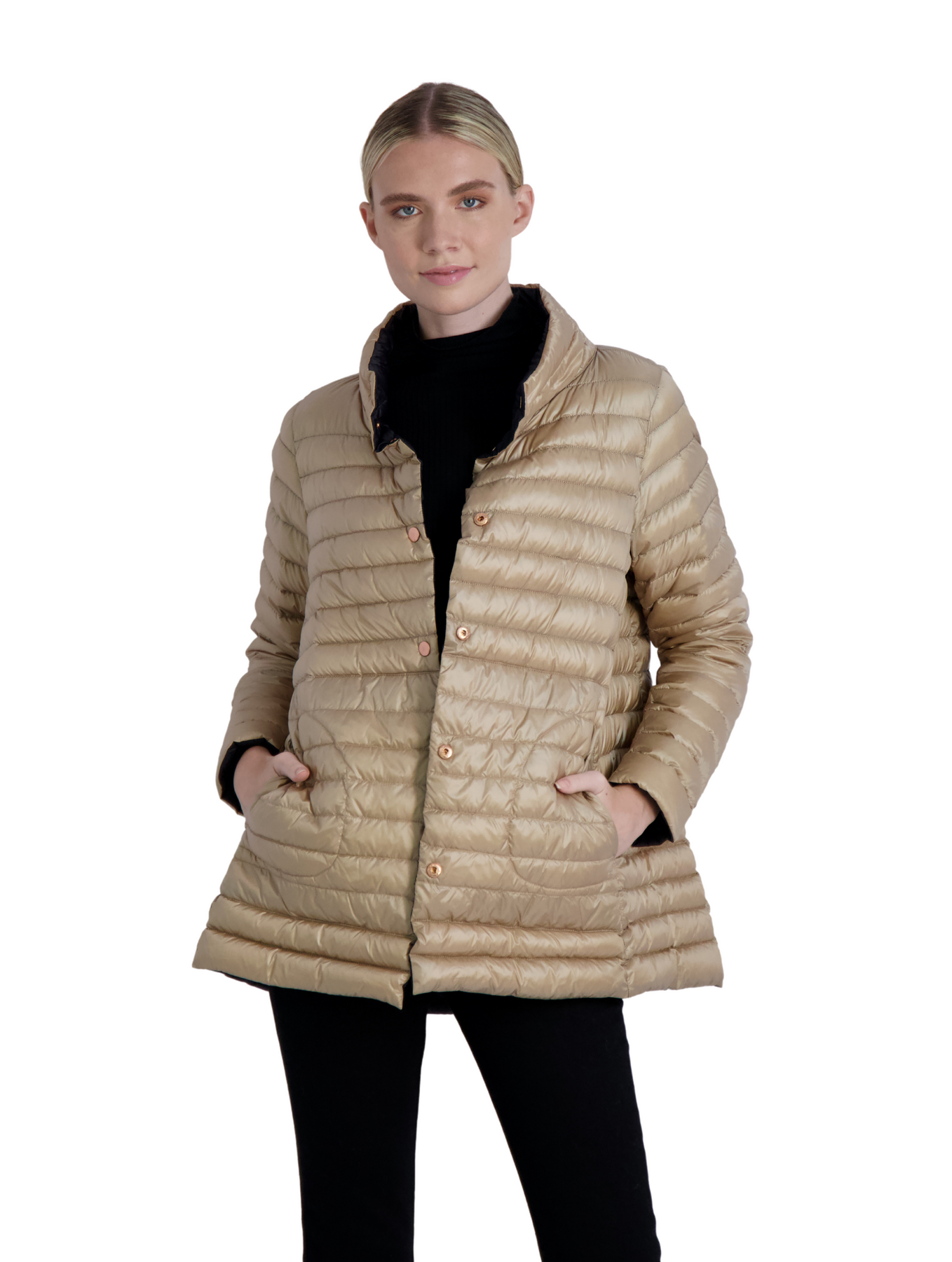 The Knightsbridge - Light weight reversible Down long coat – Cotes of ...