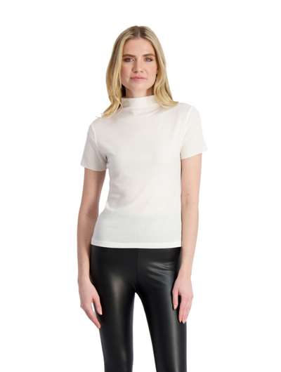 The Ludlow Short Sleeve - Eco CHIC Mock Neck Top - Final Sale Cotes of London