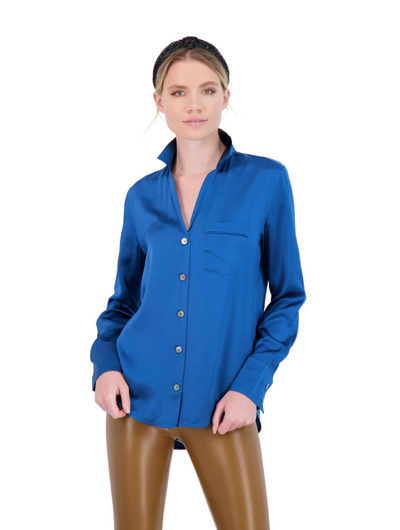 The Milano - Silk Shirt - WAREHOUSE MOVING SALE- FINAL SALE /No Returns/No Exchanges