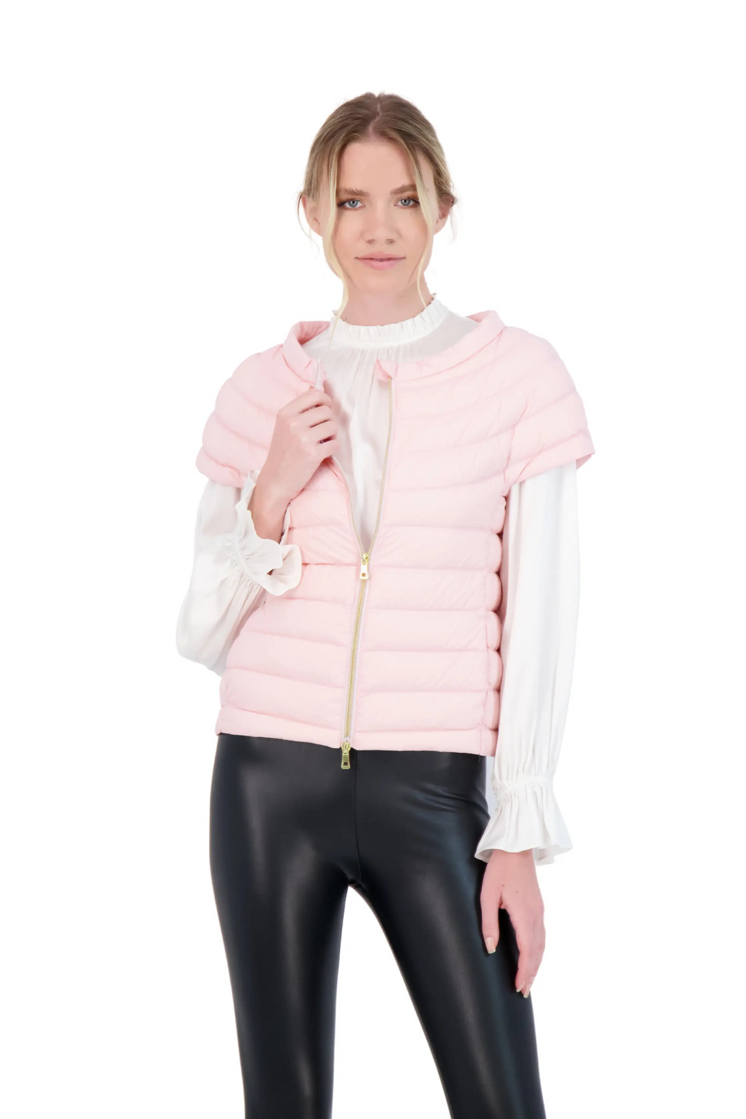 The St Ives - Down Vest Cotes of London
#color_champagne-pink