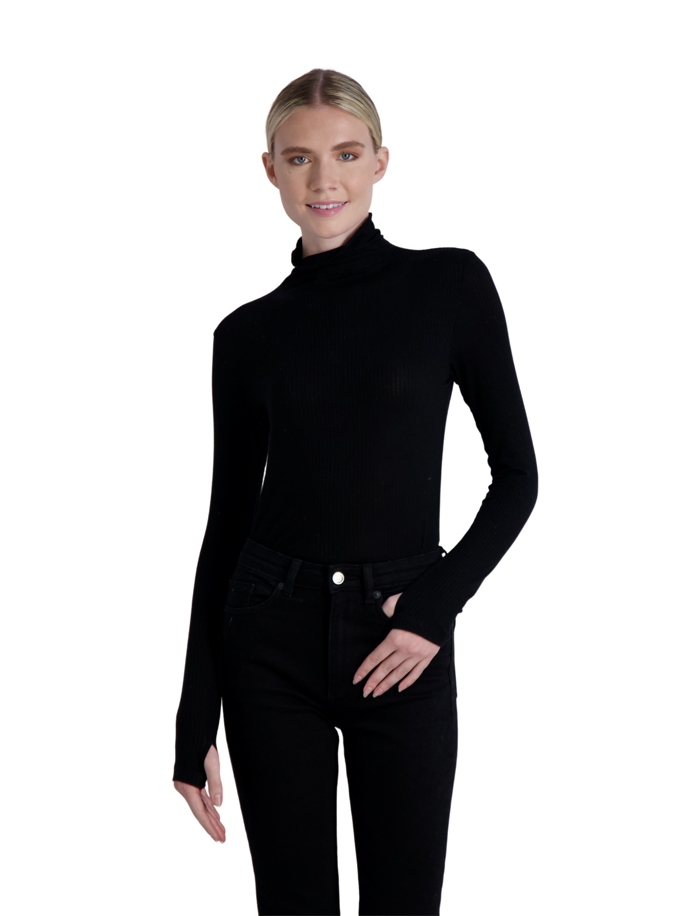 The Ludlow Long Sleeve - Eco CHIC Mock Neck Top - Final Sale Cotes of London