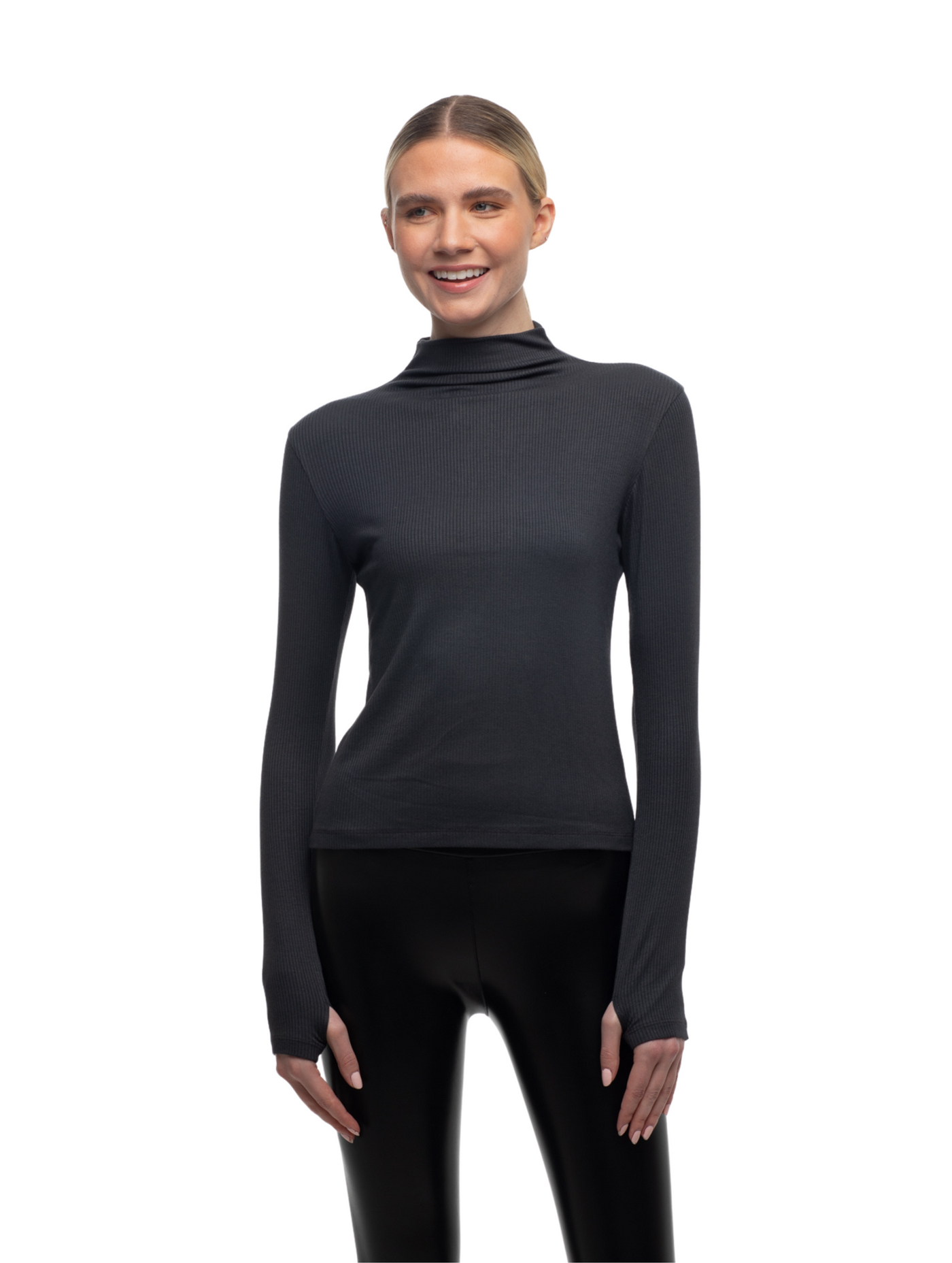 The Ludlow Long Sleeve - Eco CHIC Mock Neck Top