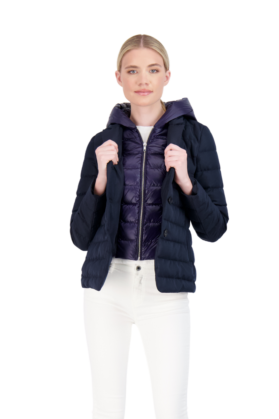 The Devon 2-1 Down Jacket with removable hood - Warehouse 60% Sale, Final sale, no exchanges or returns Cotes of London