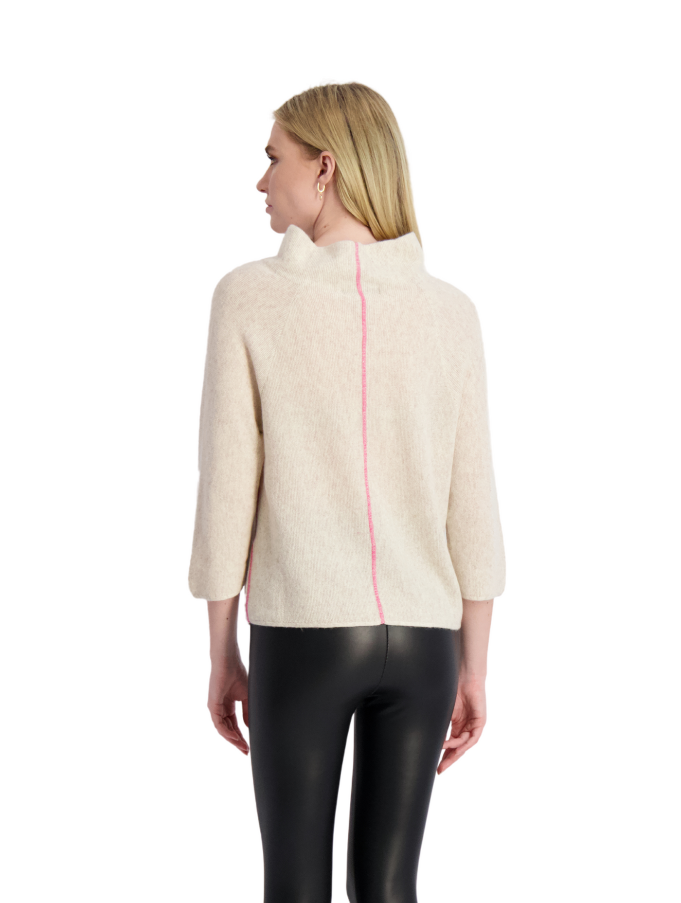 SALE & OFFERS - PENELOPE - Maternity & Nursing Sweater in Cashmere Blend  with Rounded Hem | Attesa Maternity