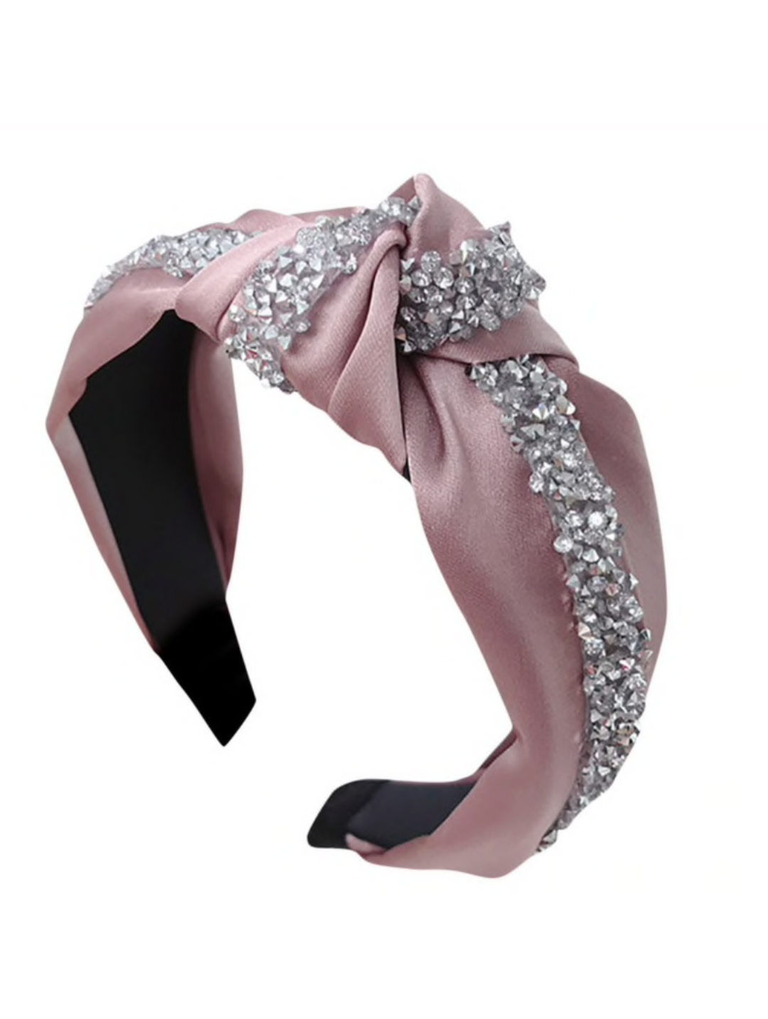 The Fleur - Satin Crystal knotted headbands Cotes of London