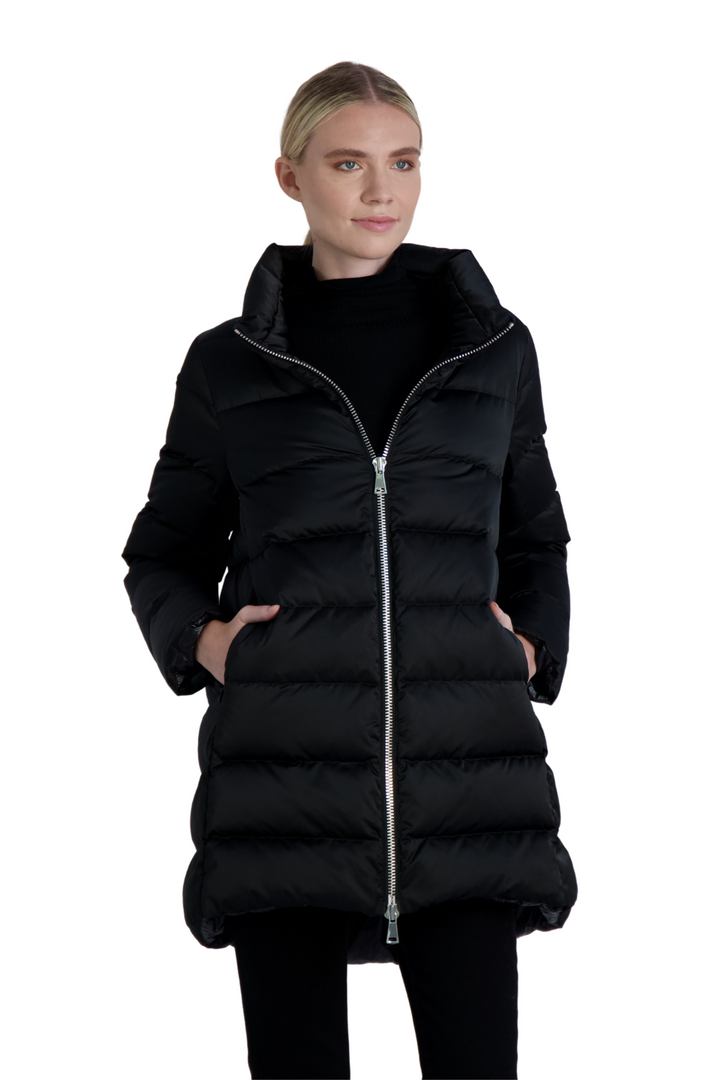 The Dorchester Down Coat with Chunky Zipper - WAREHOUSE MOVING SALE- FINAL SALE /No Returns/No Exchanges Cotes of London