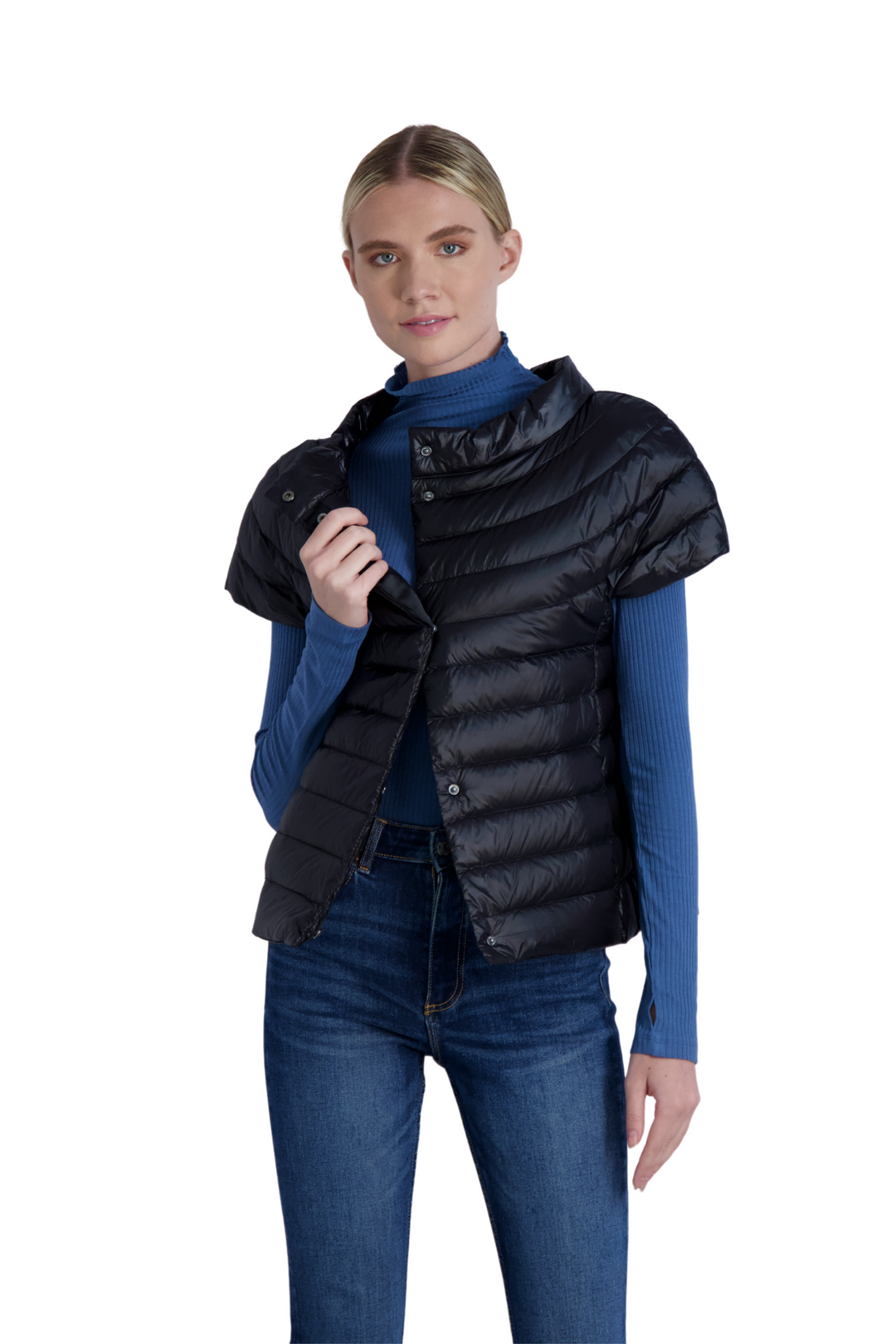 The St Barts Down Vest Cotes of London
#color_midnight-black