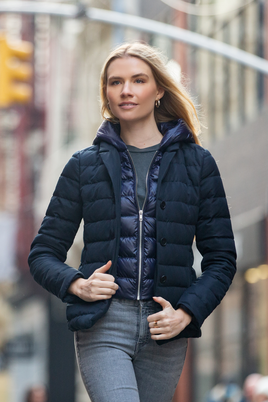 The Devon 2-1 Down Jacket with removable hood - Warehouse 60% Sale, Final sale, no exchanges or returns Cotes of London