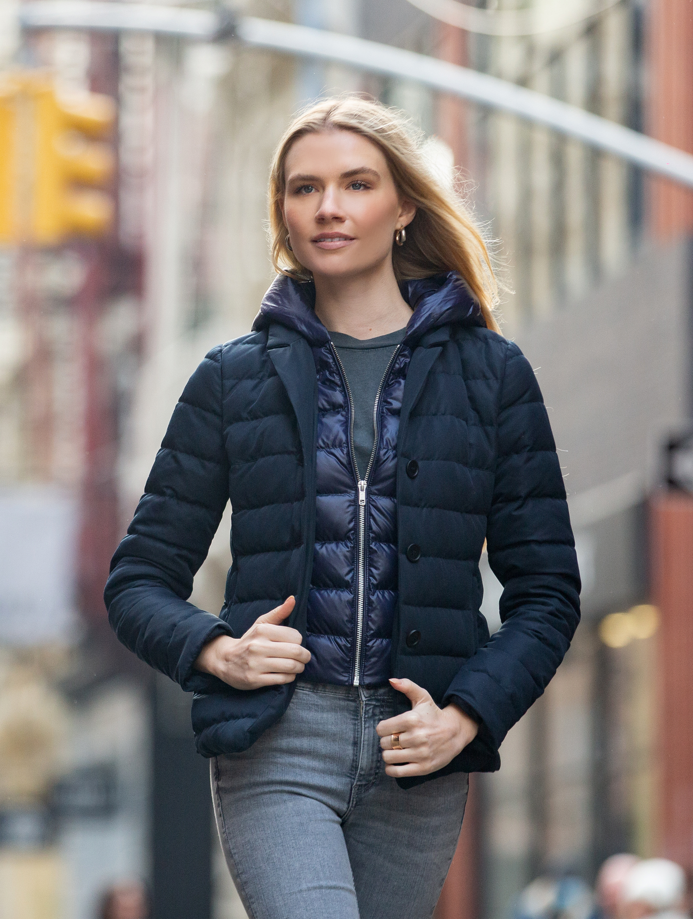 The Devon 2-1 Down Jacket with removable hood - Warehouse 60% Sale, Final sale, no exchanges or returns