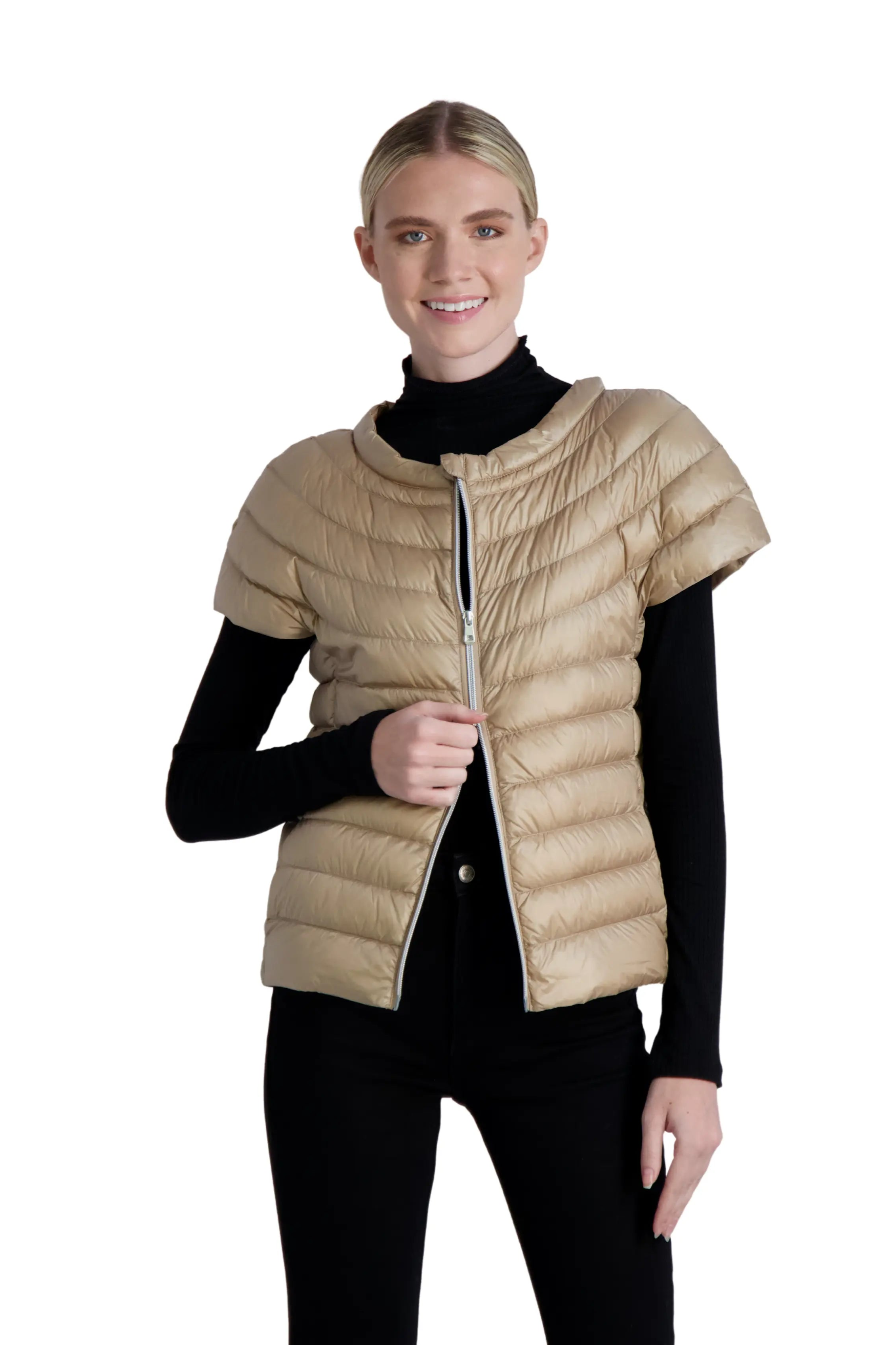 VAULTROOM CUTOFF VEST / BEIGE-