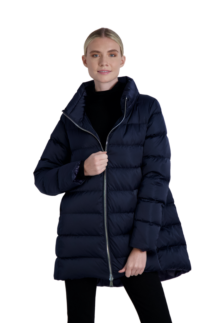 The Dorchester Down Coat with Chunky Zipper - WAREHOUSE MOVING SALE- FINAL SALE /No Returns/No Exchanges Cotes of London