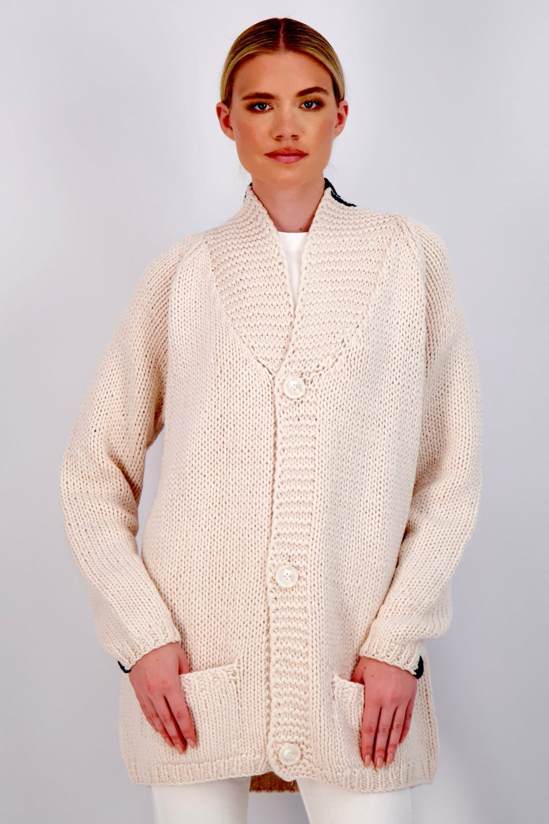 The Buxton | Hand Made Wool Cardigan - Cotes of London